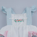 Baby Clothes Cotton&Linen Ruffled Romper for Girl 12M-4T